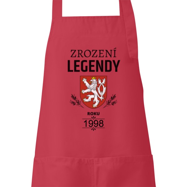 Zástěra s potiskem Parádní kuchařská zástěra Zrození LEGENDY roku ....